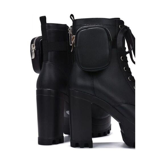 Cape Robbin Monik Platform Chelsea Ankle Boots with Chunky Block Heels Booties M - Picture 5 of 10